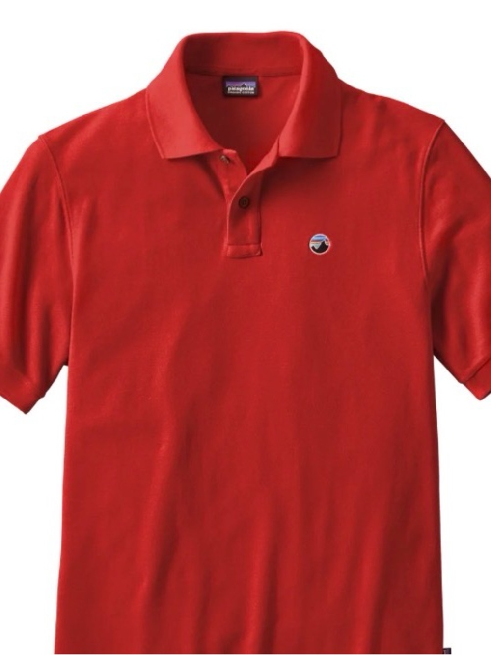 Patagonia Kids Red Polo Shirt with Small Logo